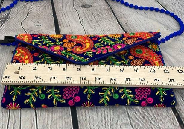 Boho Clutch Purse Sling, Foldover Clutch, Hand Bag, Shoulder Bag & Cross Body