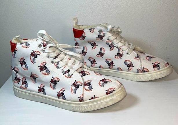 Betty Boop  high top sneakers size 8 ~ angel wings ~ pinup