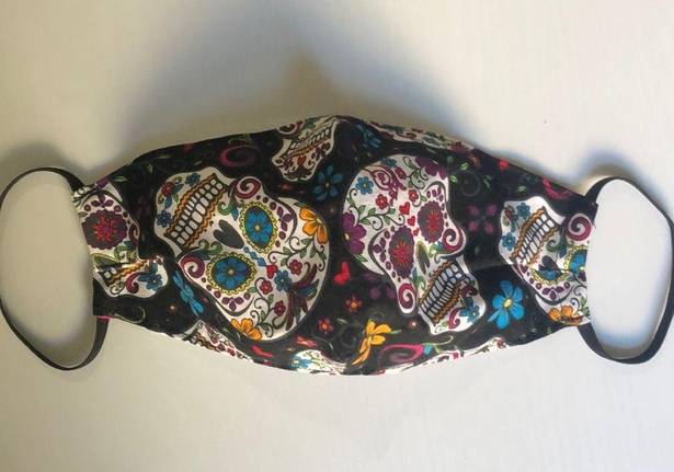 Sugar skull Day of the Dead cotton dart facemask