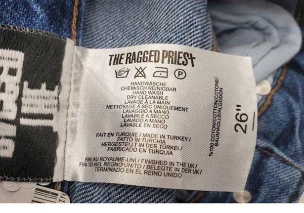 The Ragged Priest  Bum Cut Cheeky Jeans-26”-Light Wash