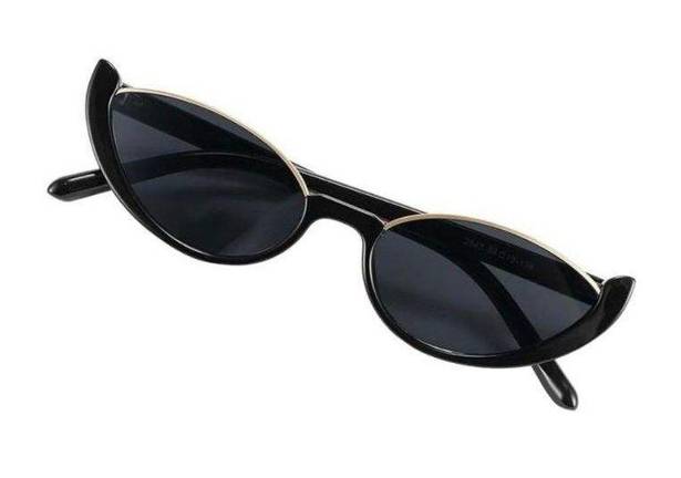 Round Rim Cat Eye Gold Sunglasses