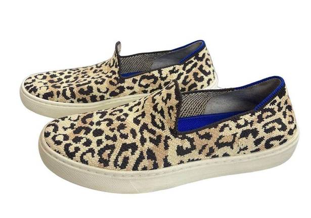 Rothy's Rothy’s The Original Slip On Sneaker Leopard Print Sahara Desert Cat Size 6.5