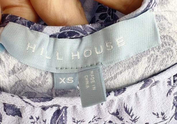 Hill House NWT  The Simone Dress Lilac Tonal Floral XS