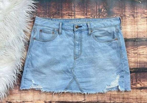 American Eagle  Denim Skirt Light Wash