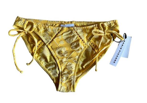 Robin Piccone  women's Sadie marigold Bikini Bottom Large NEW $66