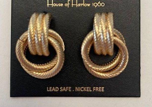 House of Harlow NWT  Knot earrings