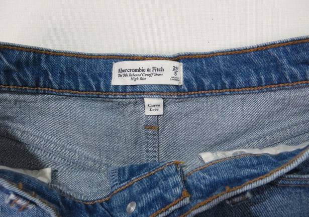 Abercrombie & Fitch High Rise 90s Relaxed Cutoff Jean Shorts