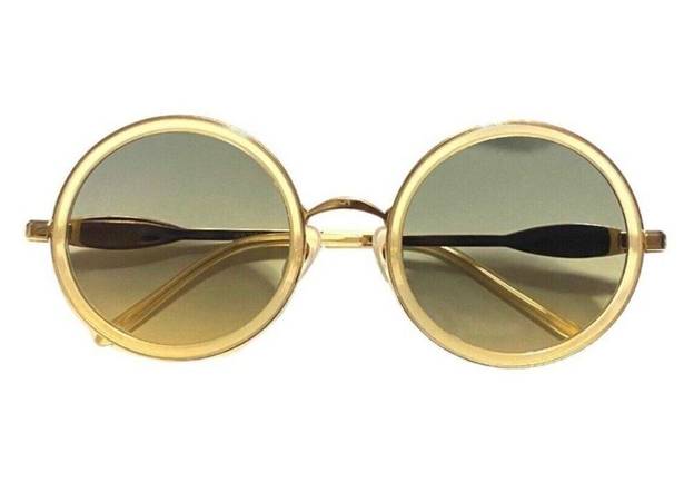 Wildfox  Sun-Ryder Gold Pearl Sunglasses Round Frames New In Box W/ Case N Cloth!