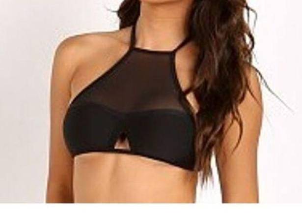 Harper Issa de'mar  Black Bikini Top Sz. L