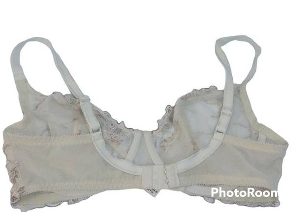 Felina  Cream Lace Embroidered Wired Bra 34D