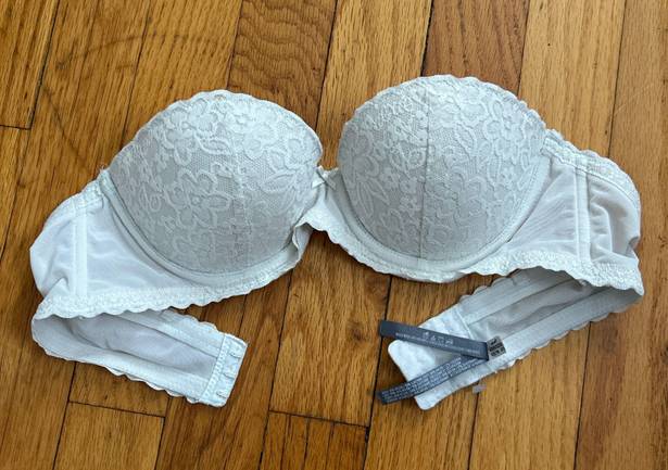 Aerie Strapless White Lacey  Bralette