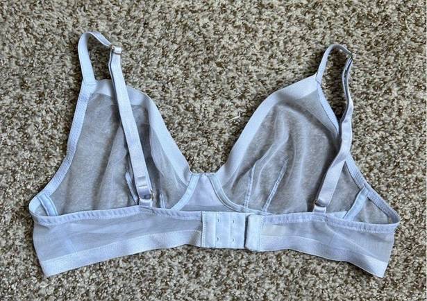 Jason Wu  Sheer Pale Blue Bra Bralette Lingerie Large Comfy Soft