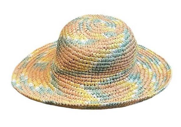 BP NWOT  Nordstrom Multicolor Woven Straw Hat One Size ~