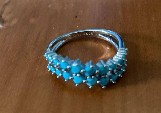 The Row Double turquoise ring. Size 7.