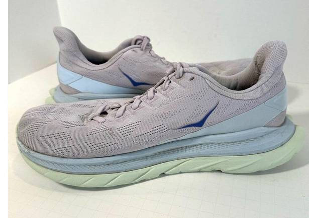 Hoka  One One Mach 4 Lavendar Womens Sz 9.5 Running Trail Athletic Shoe Sneaker