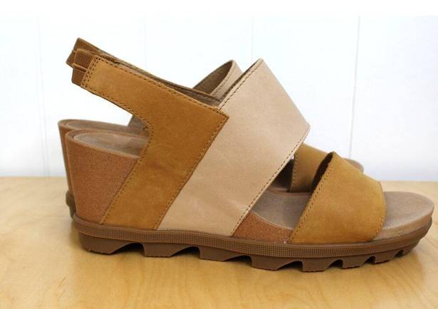 Sorel  Joanie II Slingback Platform Sandals in Tan and Light Brown Size 11