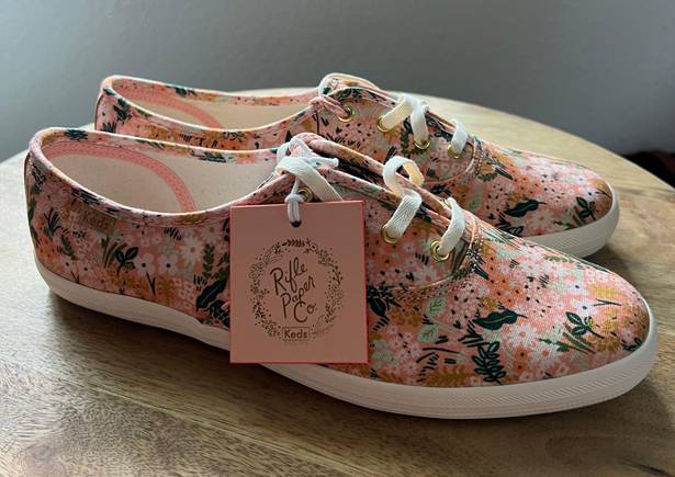 Keds Womens X Rifle Paper Co Meadow Pink