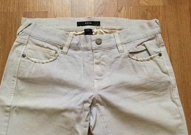 White House | Black Market  denim grey straight leg 5 pocket jeans low rise size 4