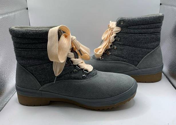 Keds  Wool Blend Camp Boot Water Resistant Suede Thinsulate Gray Women’s Size 8