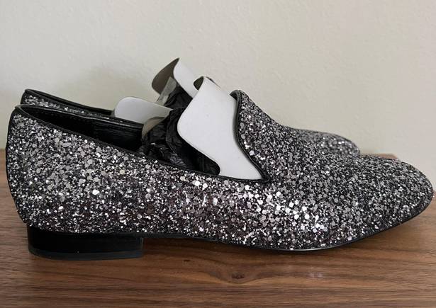 Donald Pliner Donald Plainer Gunmetal Glitter Loafer