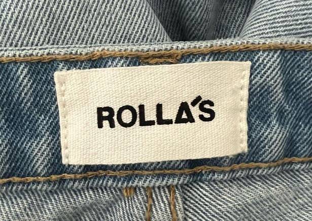 Rolla's  Classic Straight High Rise Regular Fit Jean In Vanessa Blue Wash