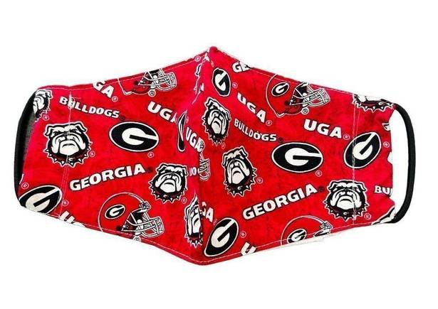 G Georgia university Bulldog Face cover Unisex Blue