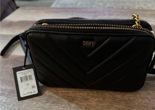 DKNY  VERONICA SMALL CROSSBODY SHOULDER BAG IN BLACK NWT MSRP $148