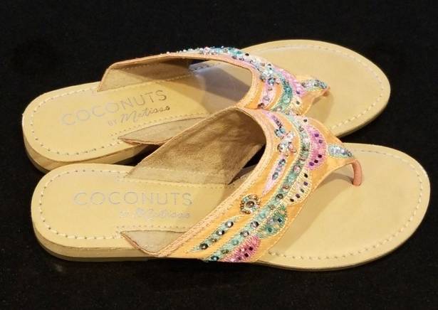 Coconuts by Matisse 💕💕 Beaded Thong Sandals 9