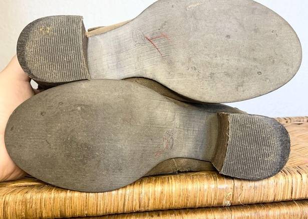 sbicca  Jessa  Suede Fringe Leather Ankle Bootie Boho Southwest Size 7