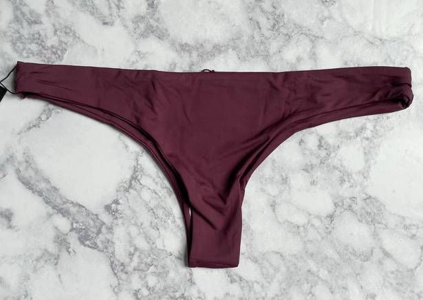 Tavik swim New Tavik Ali Minimal Coverage Bikini Bottom Swimsuit Bottoms Merlot