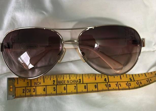 Coach Y2K  wire rim aviator small frame butterfly women's sunglasses FLAWED