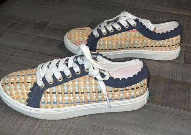 Jack Rogers  Woven Teagan Sneakers - Multicolor Size 7