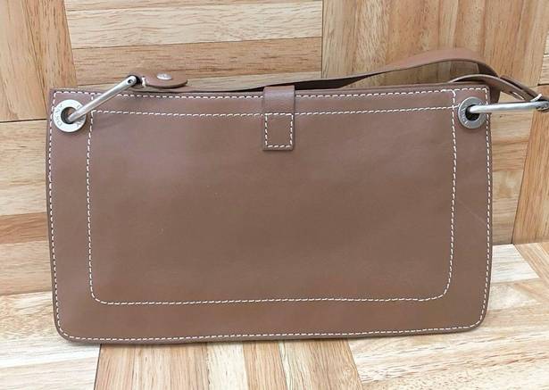 DKNY Vintage  Y2K Tan Leather Shoulder Bag