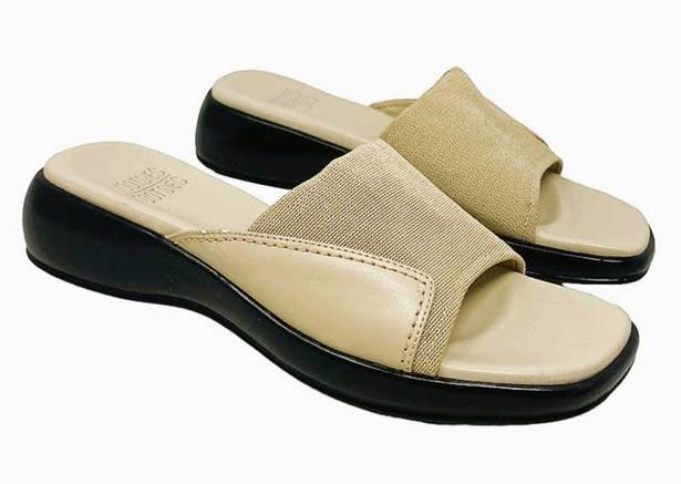 Mootsies Tootsies NWOT ~  Beige Slides Summer Sandals ~ Women's Size 9 M