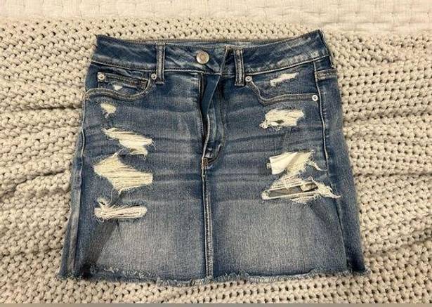 American Eagle DENIM SKIRT HIGH-WAISTED  AE NE(X)T LEVEL