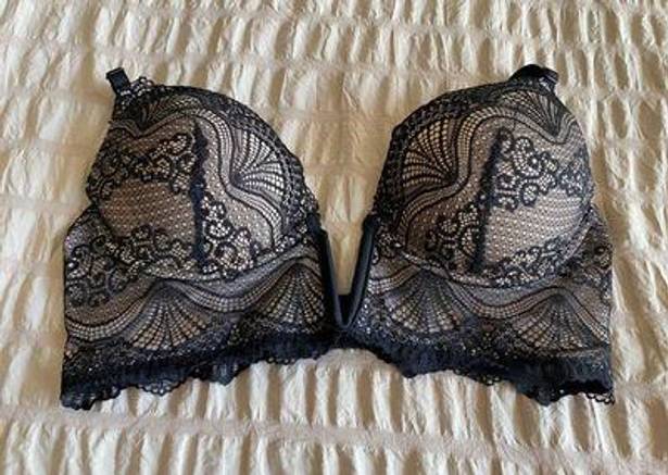 V Neck Plunge Bra Black Size XS