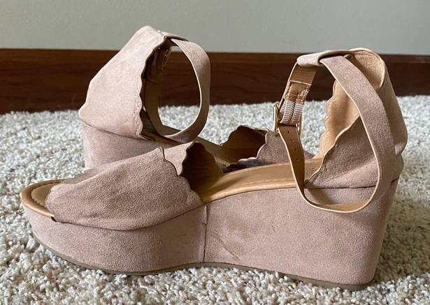 Charlotte Russe Open Toe Wedges