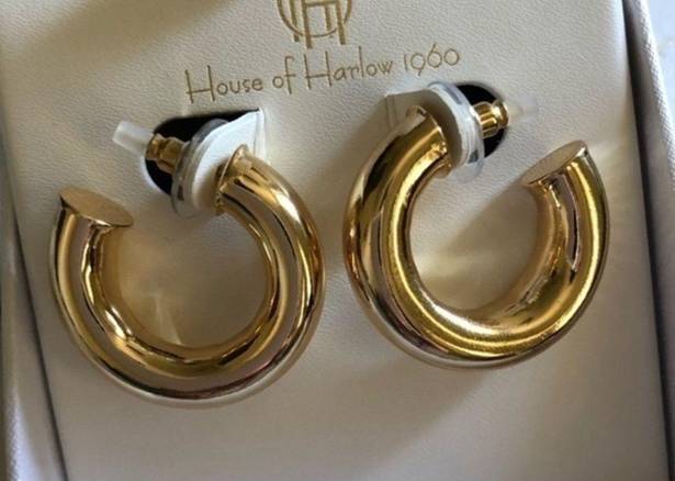 House of Harlow  1960 Chunky Hoop earrings