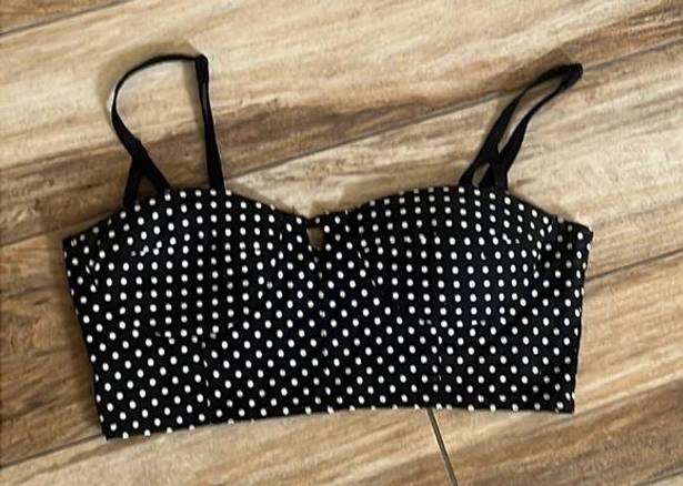 SEEK the Label  polka dot black bra top