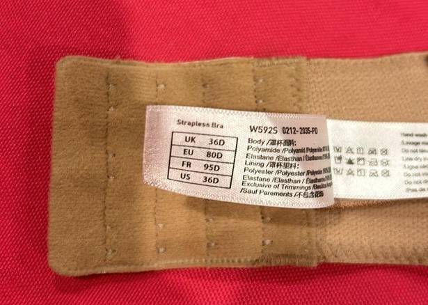 DELIMIRA underwire tan bra 36D Size 36 D