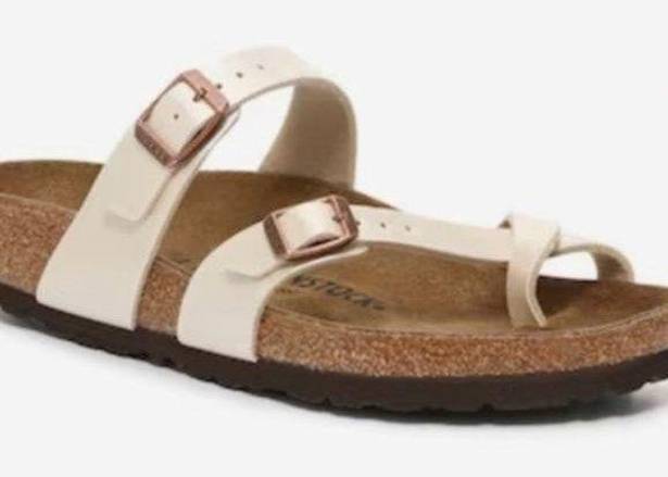 Birkenstock  Mayari beige strappy sandals Sz 37 US 7