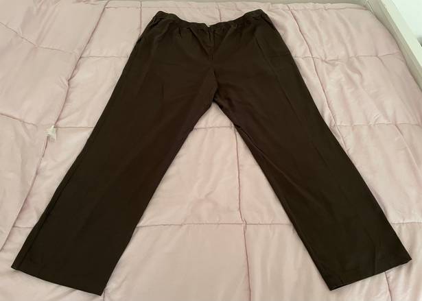 Orvis NWT  Brown Pull On Elastic Waist Tencel Pants, size XL