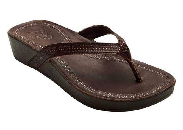 Olukai  Ola dark Java brown platform sandal