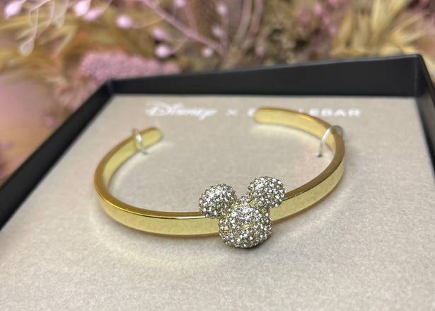 BaubleBar NEW IN BOX Disney x  Mickey Mouse rhinestone and gold cuff bracelet