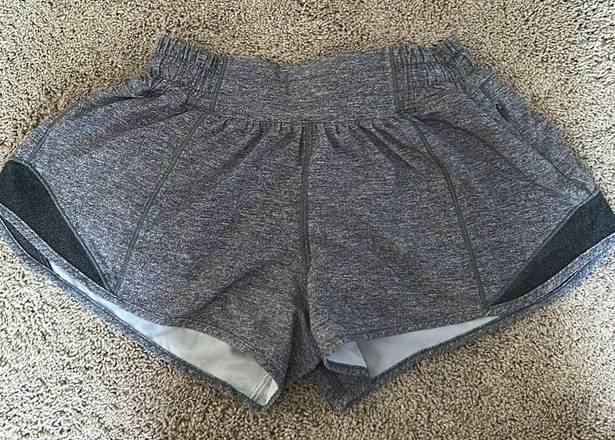 Lululemon grey  hottie hots low rise, 2.5 in, size 2