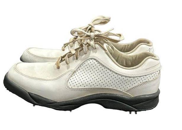 FootJoy  Golf Shoes Women's Size 9 Greenjoy White Oxford Spiked