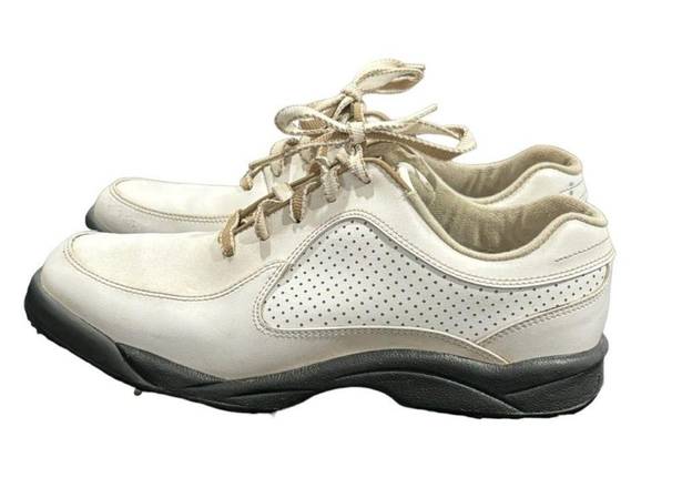 FootJoy  Golf Shoes Women's Size 9 Greenjoy White Oxford Spiked