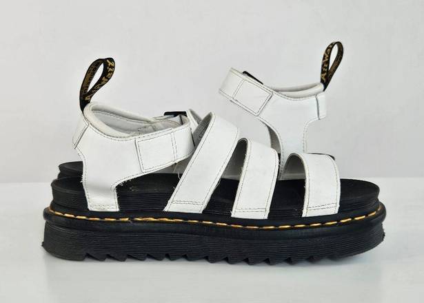 Dr. Martens New  Women's Blaire White Leather Platform Sandals Size 7 US, 38 EU