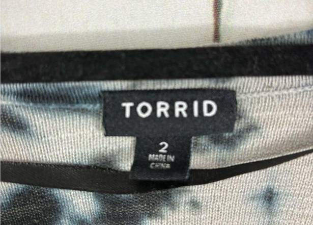 Torrid  TieDye Cardigan Cotton Rayon