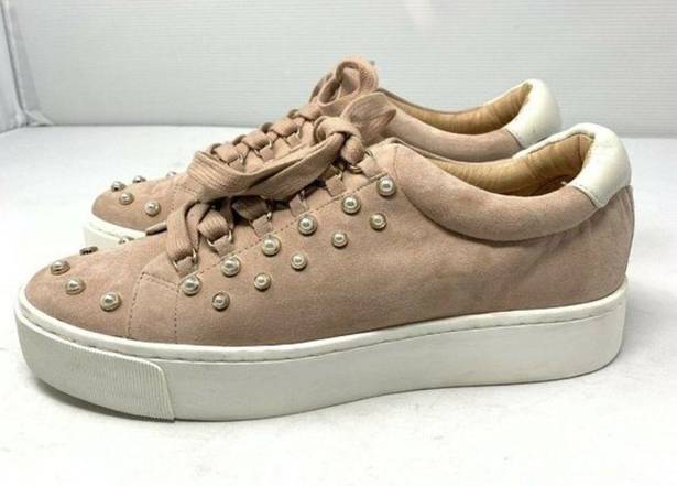 Joie  Pink Handan Pearl Embellished Sneakers